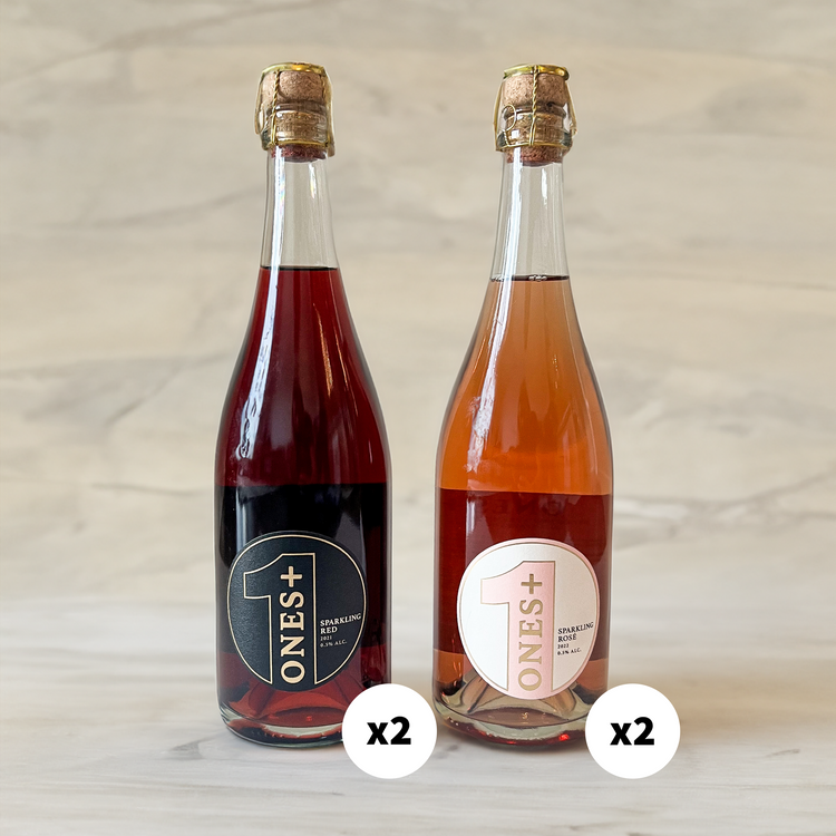 Sparkling Sampler 4 pack: ONES Non-Alcoholic Wine