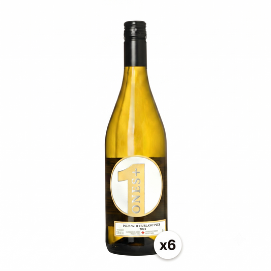 6 Pack Still PLUS White : ONES Non-Alcoholic Wine
