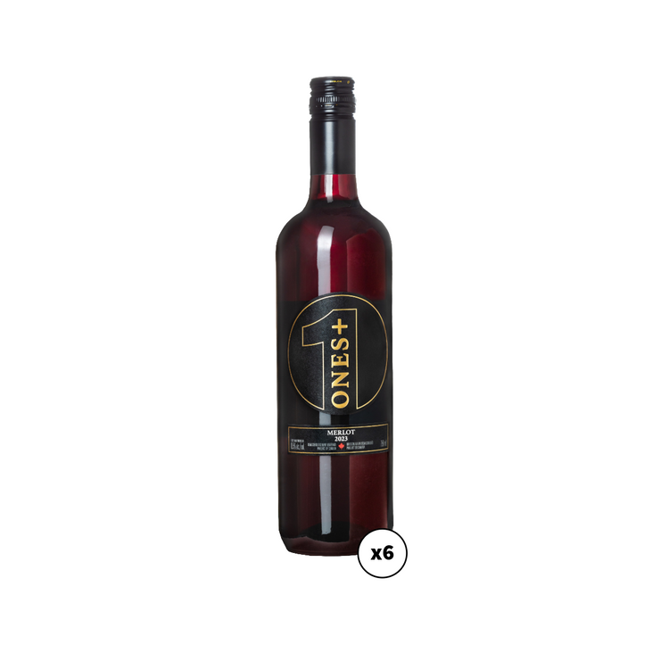 6 Pack Merlot: ONES Non-Alcoholic Wine!