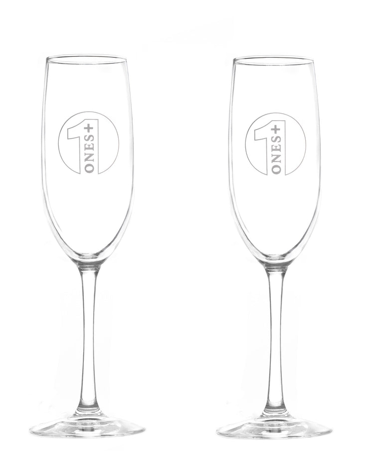 2 X Wine Glasses: ONES Non-Alcoholic Wine