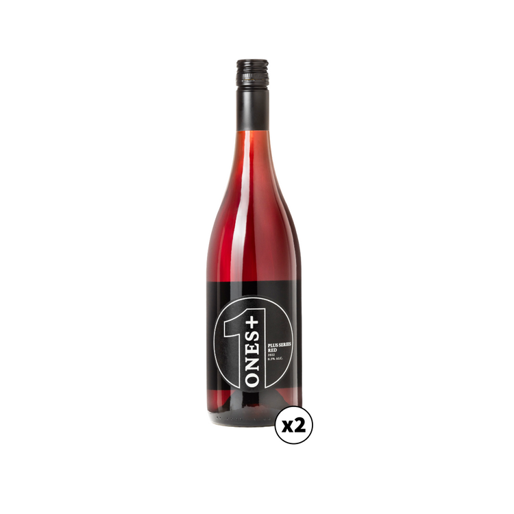 PLUS Serie Rouge Pack de 2: ONES Non-Alcoholic Wine