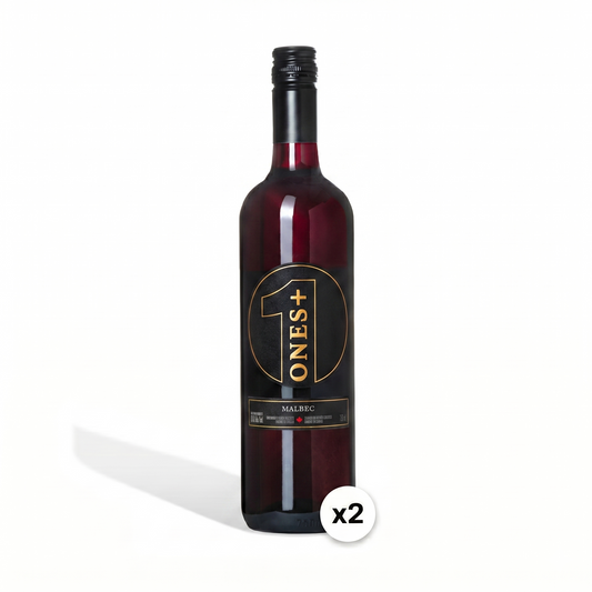2 Pack Malbec: ONES Non-Alcoholic Wine!