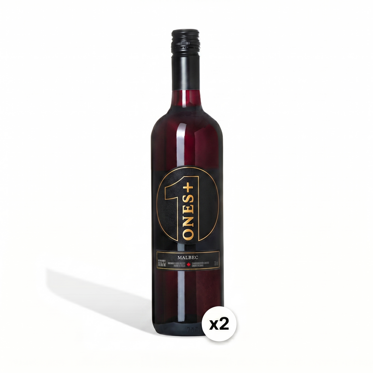 2 Pack Malbec: ONES Non-Alcoholic Wine!