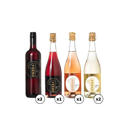 The Red, White & Bubbly 6 Pack: ONES Non-Alcoholic Wine (USA)