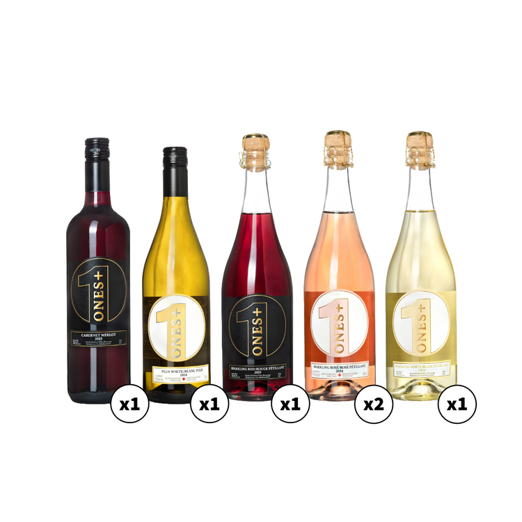 Oh Canada Red & White 6 pack: ONES Non-Alcoholic Wine*