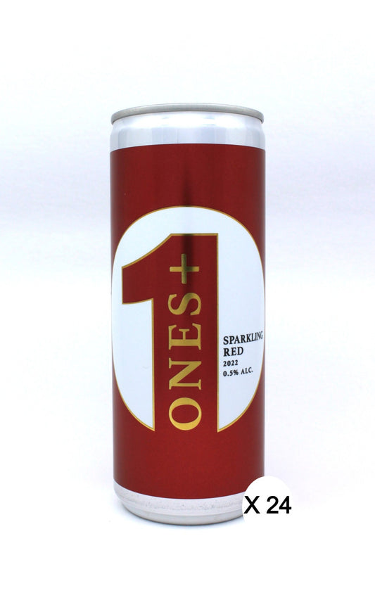 24 Cans Sparkling Red: ONES Non-Alcoholic WIne