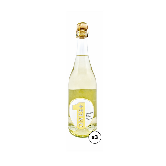 Sparkling PLUS White 3 Pack: ONES Non-Alcoholic Wine