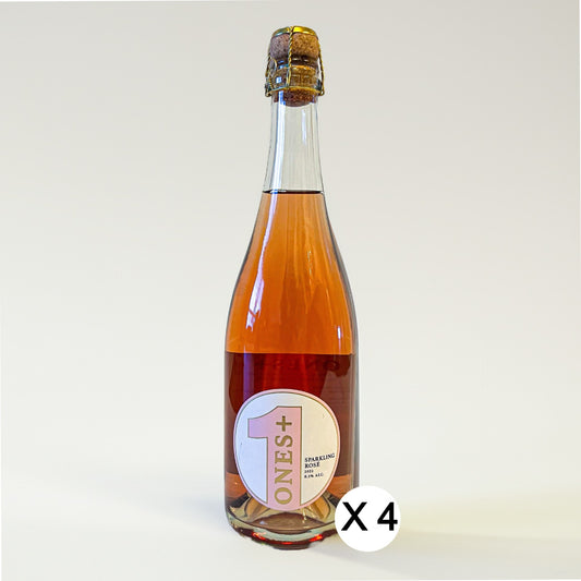 Pack de 4 rosés pétillants : vin sans alcool ONES !